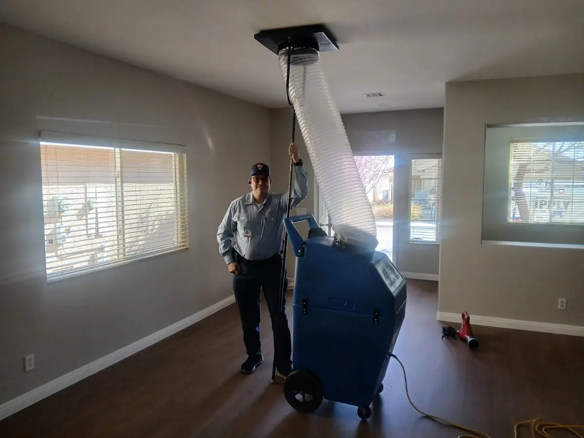 Professional Dryer Vent Cleaning work inside a Marlene Village home